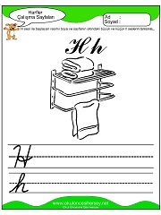 H Sesi Çalışma Sayfaları